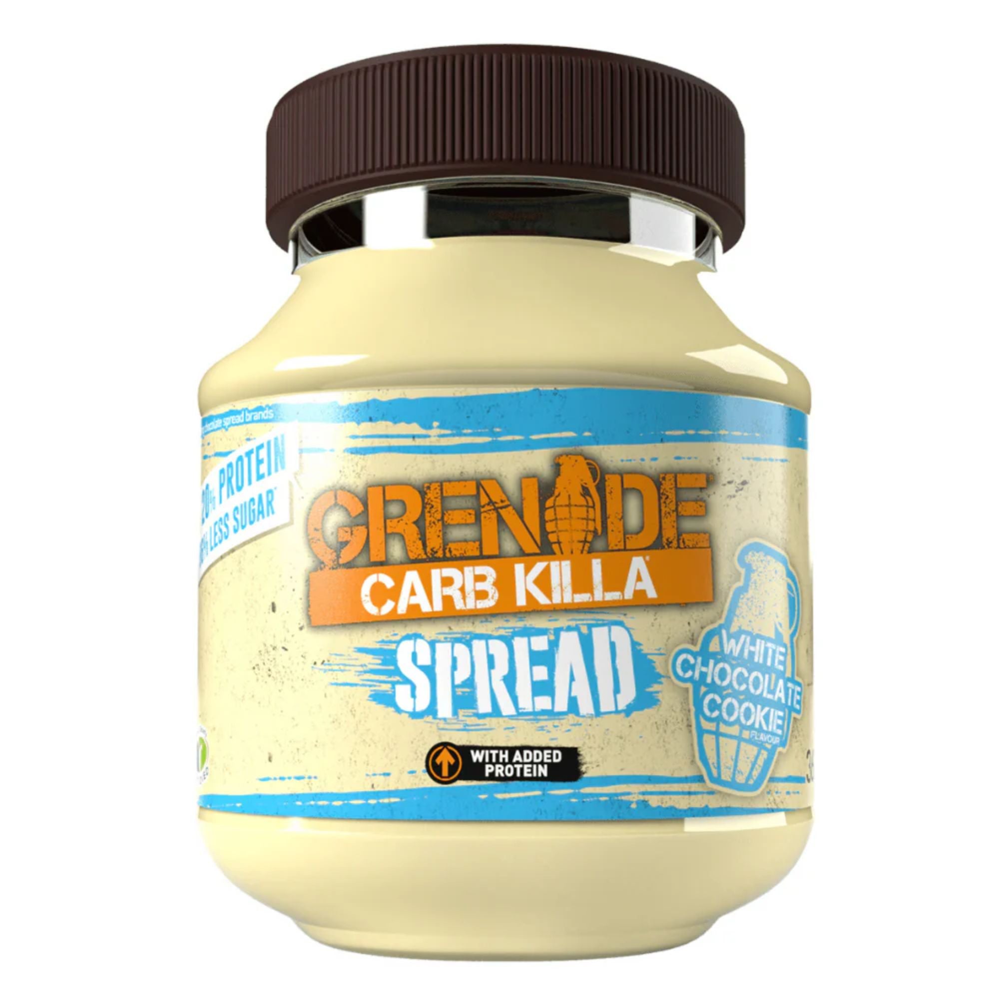 Grenade Carb Killa White Chocolate Cookie Protein Spread 360g -- LOW SUGAR HIGH PROTEIN