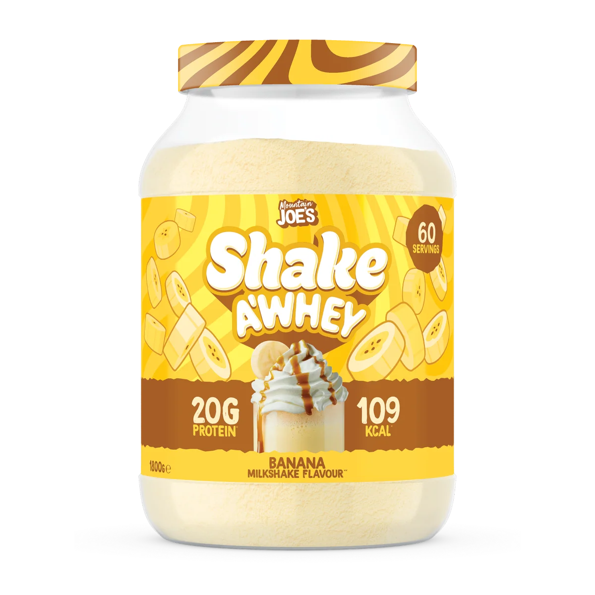 Mountain Joe's Shake A Whey Banana Protein Powder 1.8kg