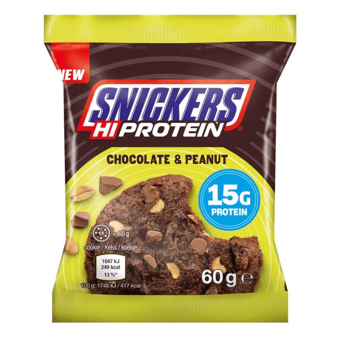 Snickers Chocolate & Peanut HI Protein Cookie