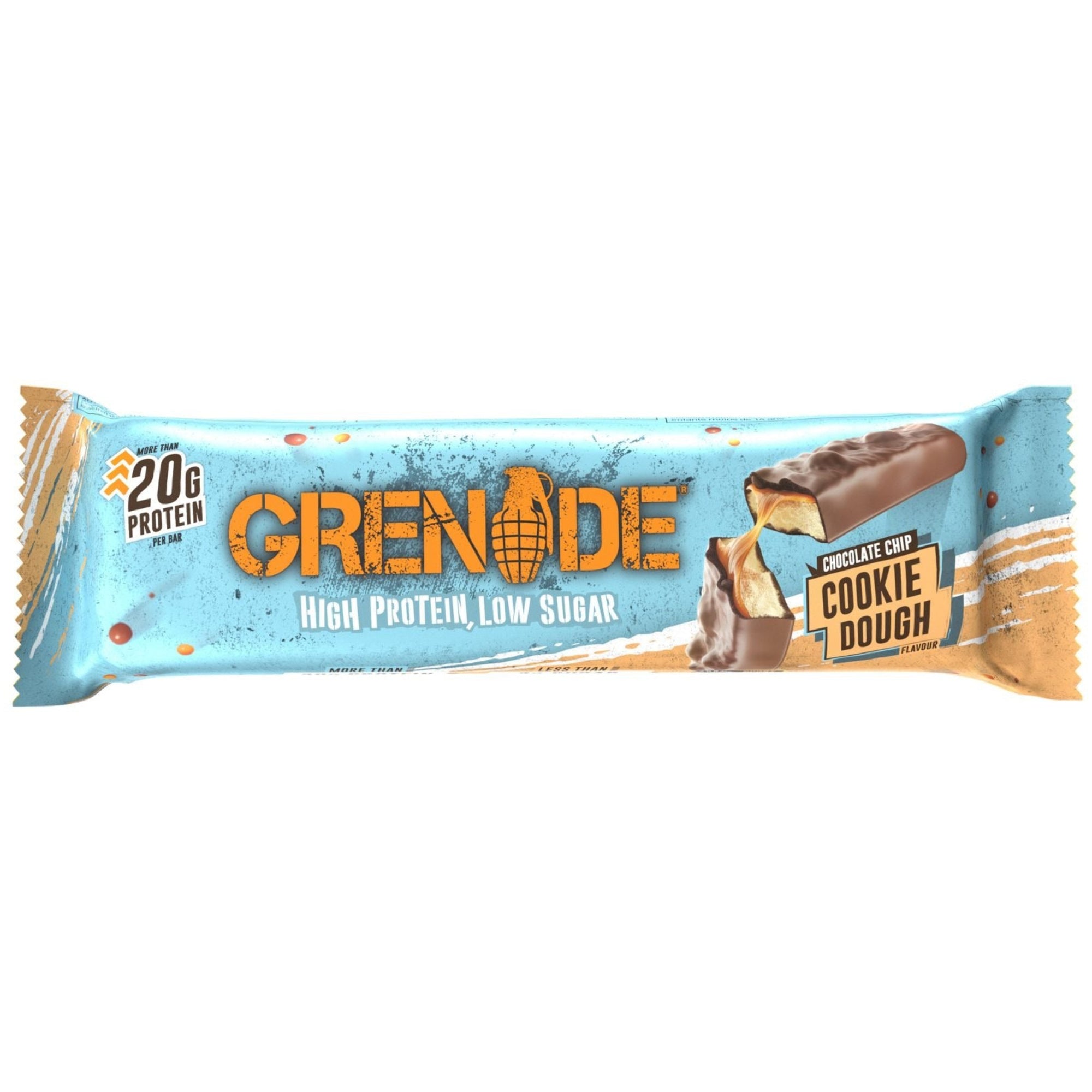 Grenade Carb Killa Chocolate Chip Cookie Dough Protein Bar 60g – 20g Protein, Low Sugar (Copy) (Copy)