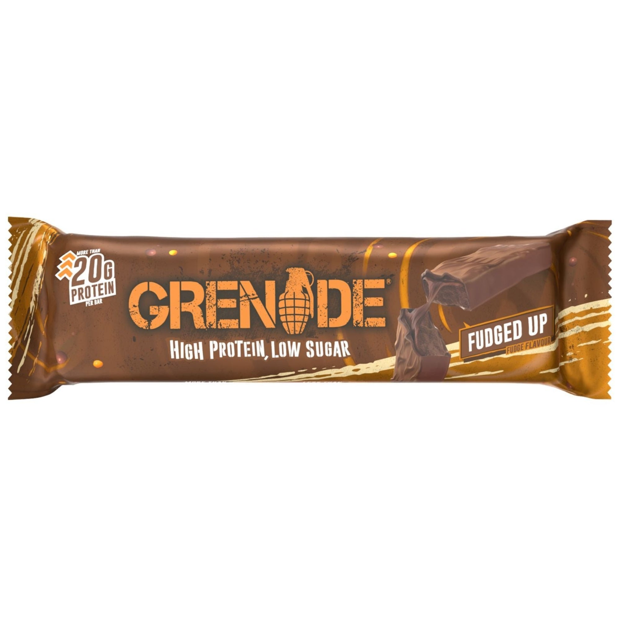Grenade Carb Killa Fudged Up Protein Bar 60g – 20g Protein, Low Sugar