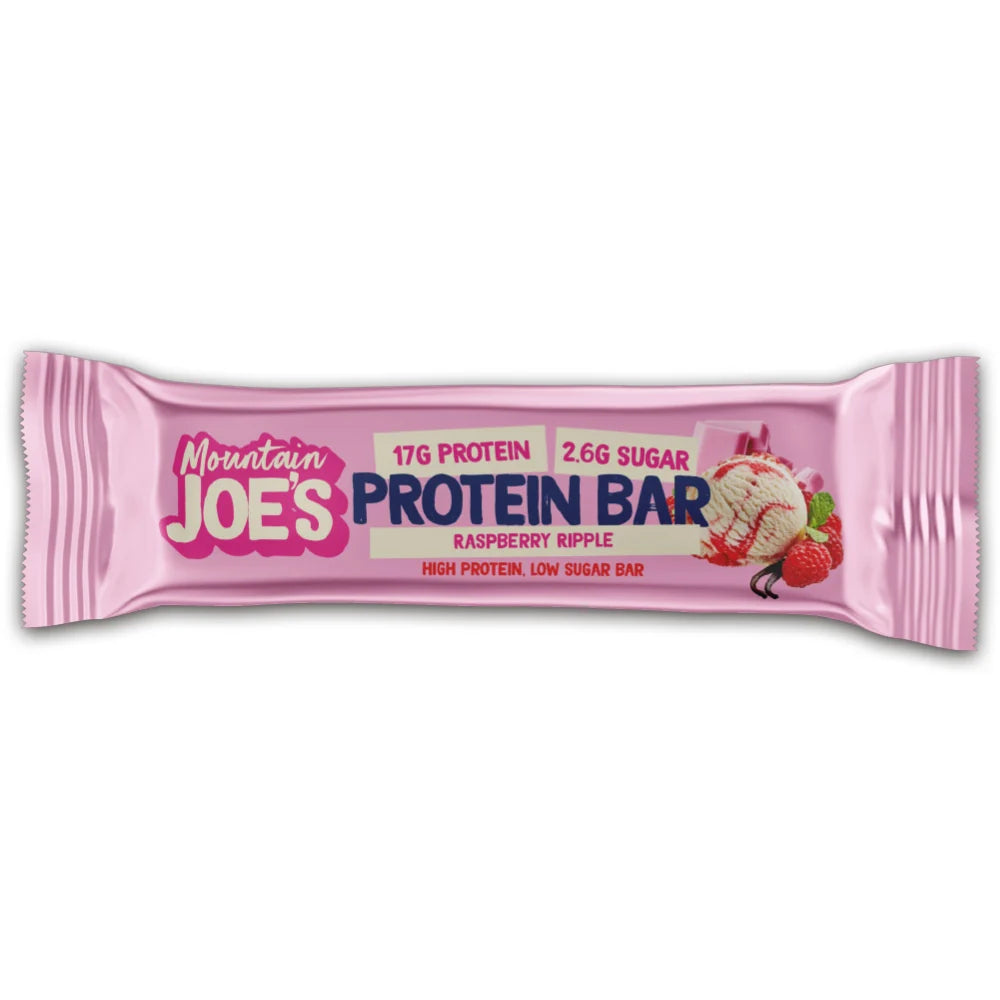 Mountain Joe's Raspberry Ripple Protein Bar 55g