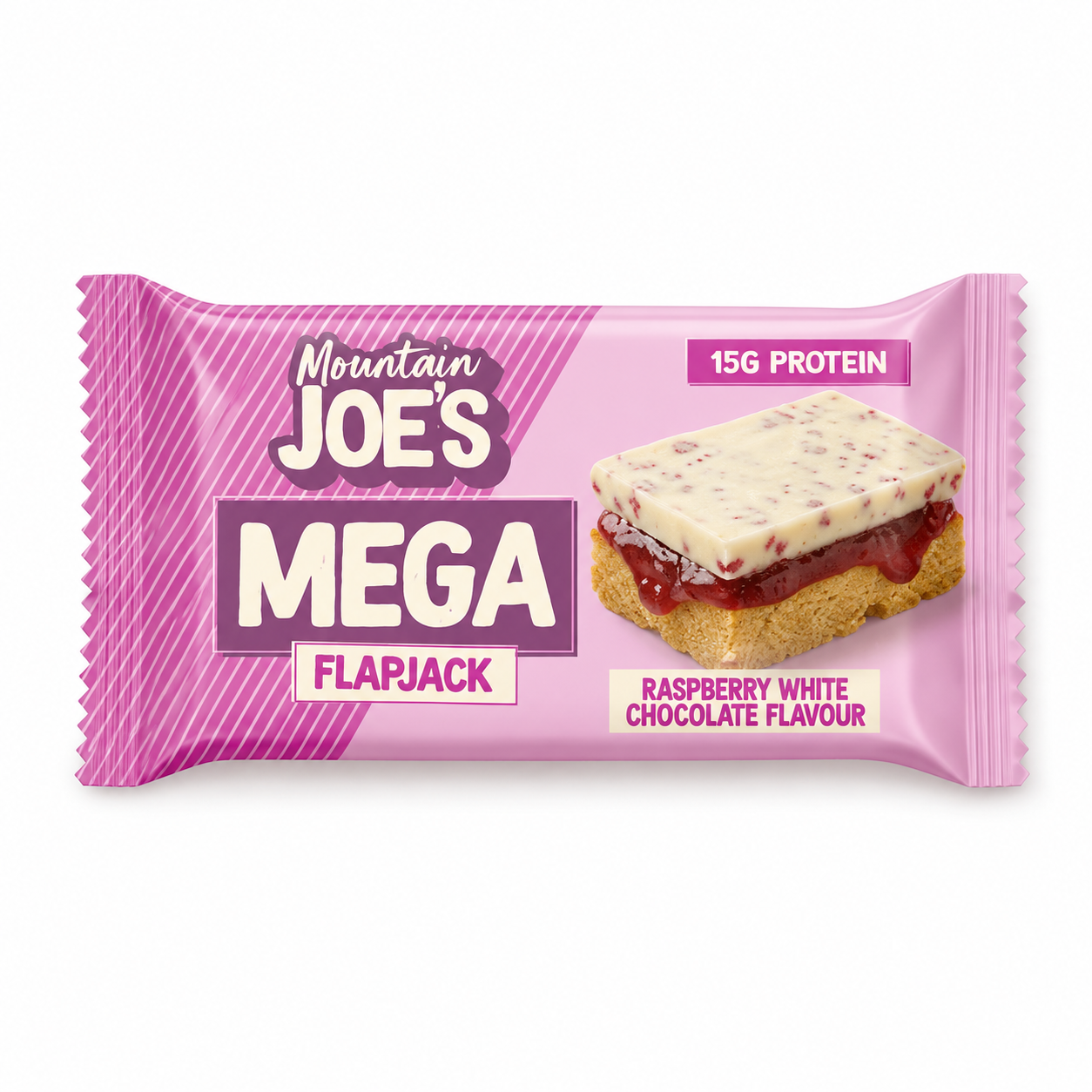 Mountain Joe's Raspberry White Chocolate Mega Flapjack 100g