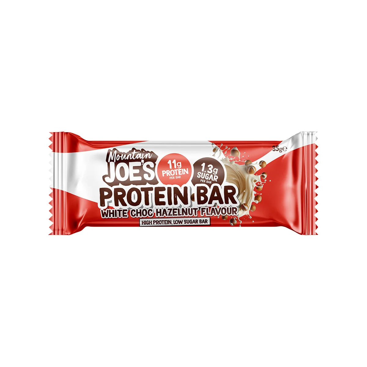 Mountain Joe's White Chocolate Hazelnut Snack Size Protein Bar 35g