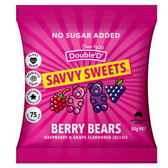 Savvy Sweets Berry Bears – Mixed Berry Gummy Bears | Sweet & Chewy Candy