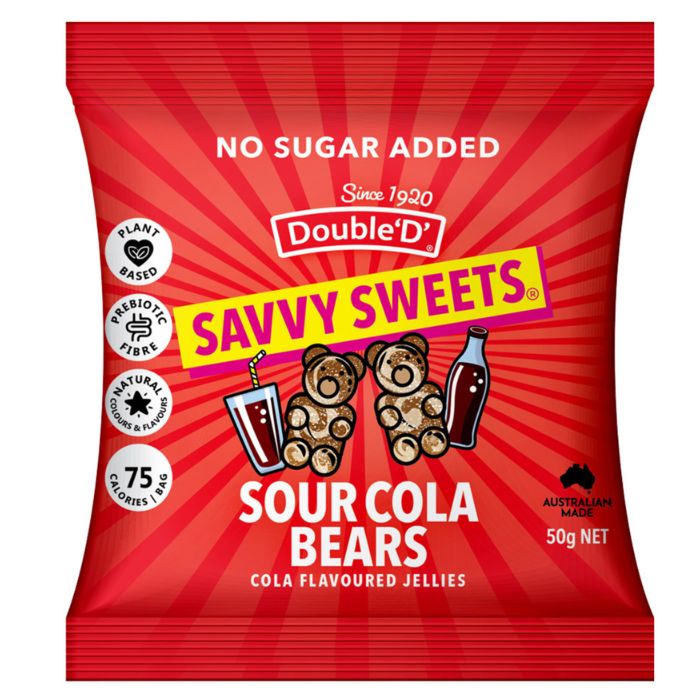 Savvy Sweets Sour Cola Gummies – Fizzy Sour Cola Bottle Candy
