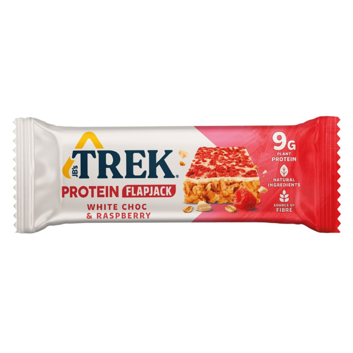 Trek White Chocolate & Raspberry High Protein Flapjack